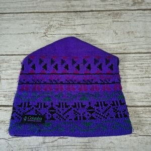 Vintage Columbia 90s Wool Hat Toque